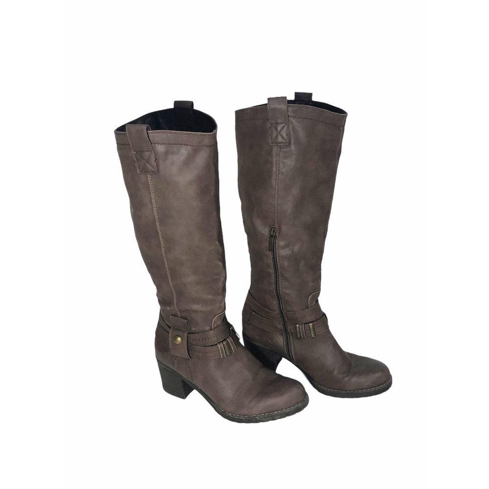 Limelight Kenna Boot Sz 8 Brown 2 Inch Heel